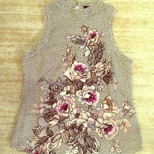 WHBM Flower Blouse